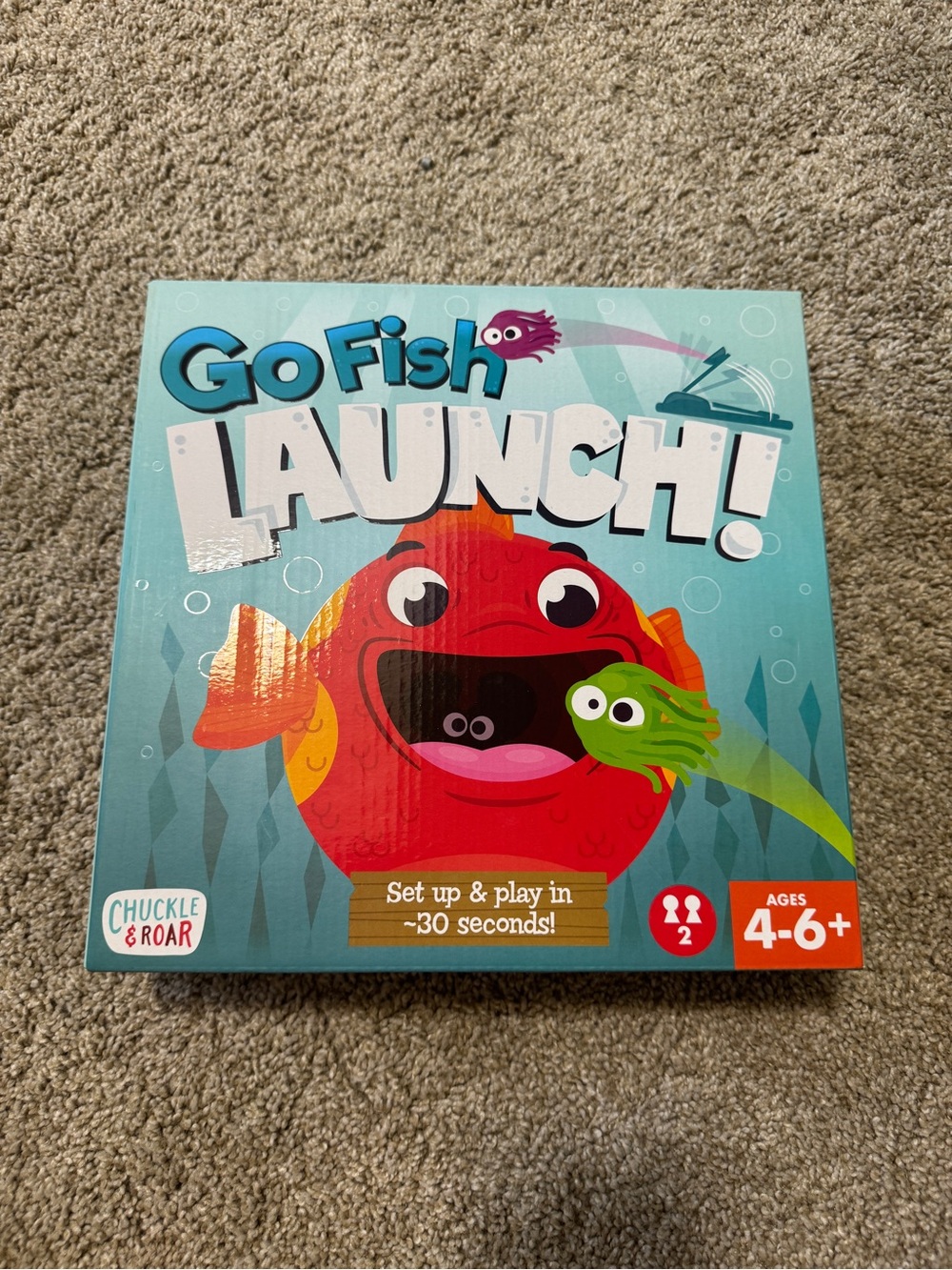 Chuckle & Roar Go Fish Feeding Frenzy Family Game ages 4-6